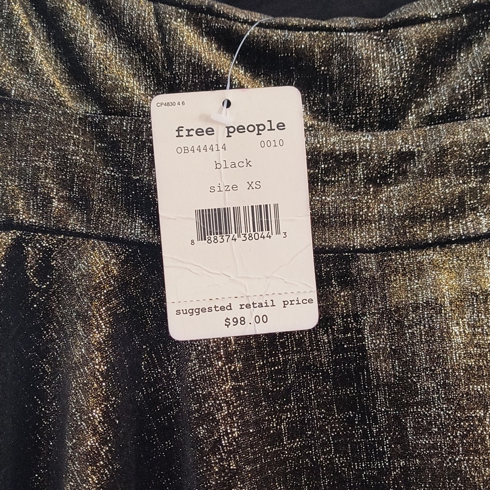 Free People Velvet Strapless Dress Size XS - Picture 6 of 7